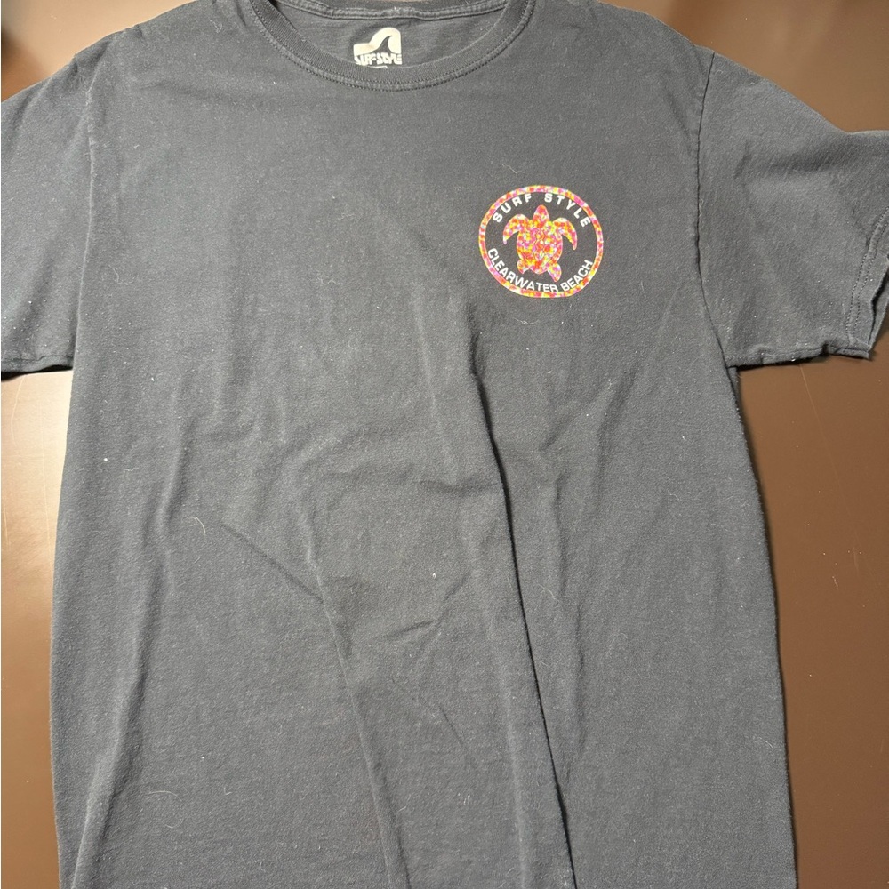 Surf Style Black Short Sleeve Tee